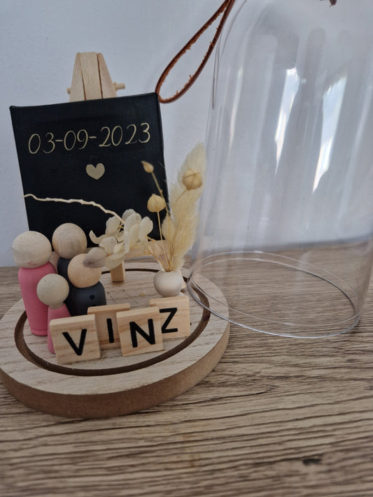 Gepersonaliseerde houten decoratie