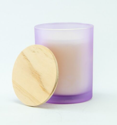 Mini geurkaars met houten deksel