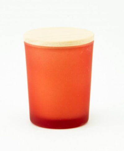 Mini geurkaars met houten deksel