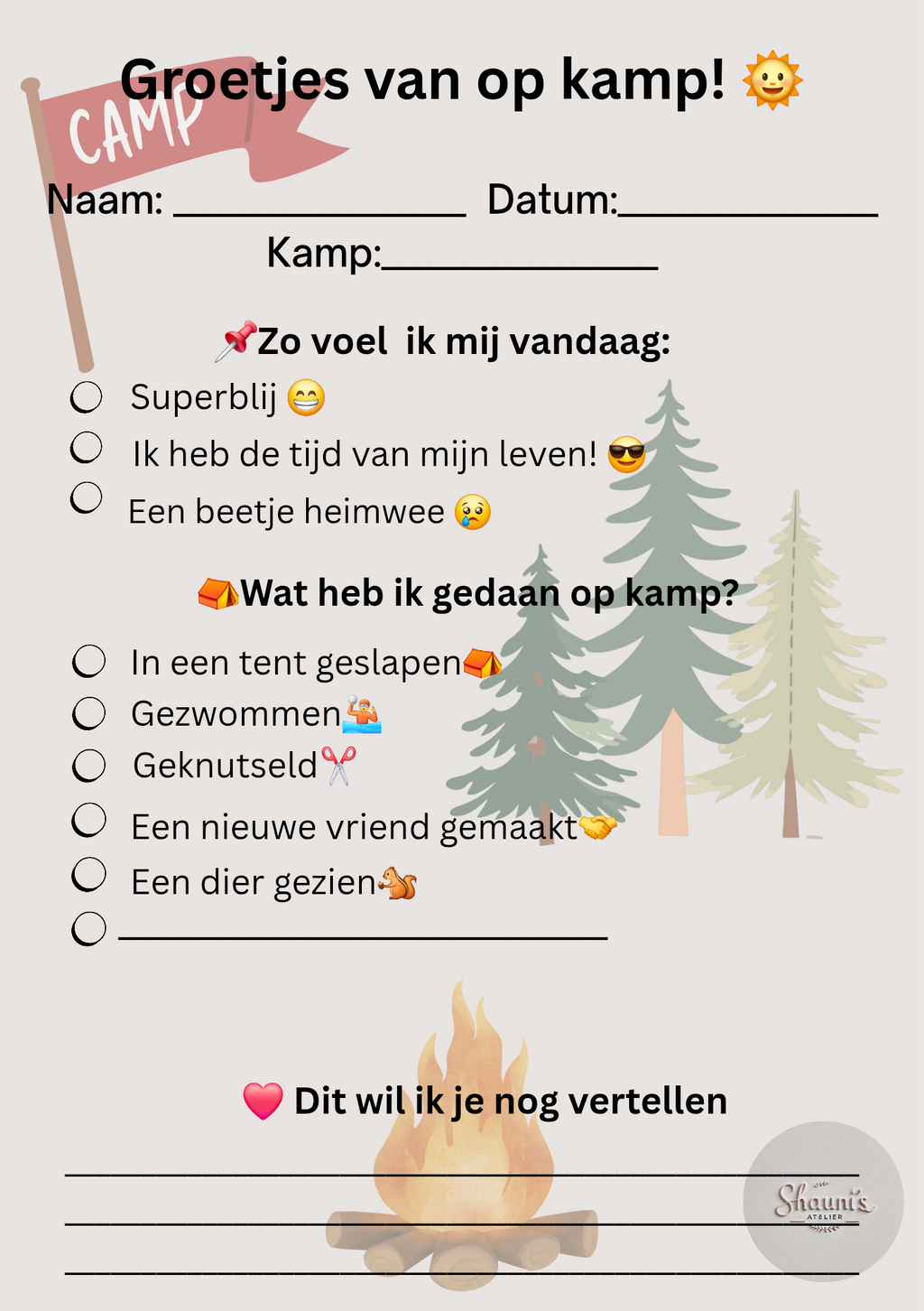 Kampkaartje - Fysiek of digitaal