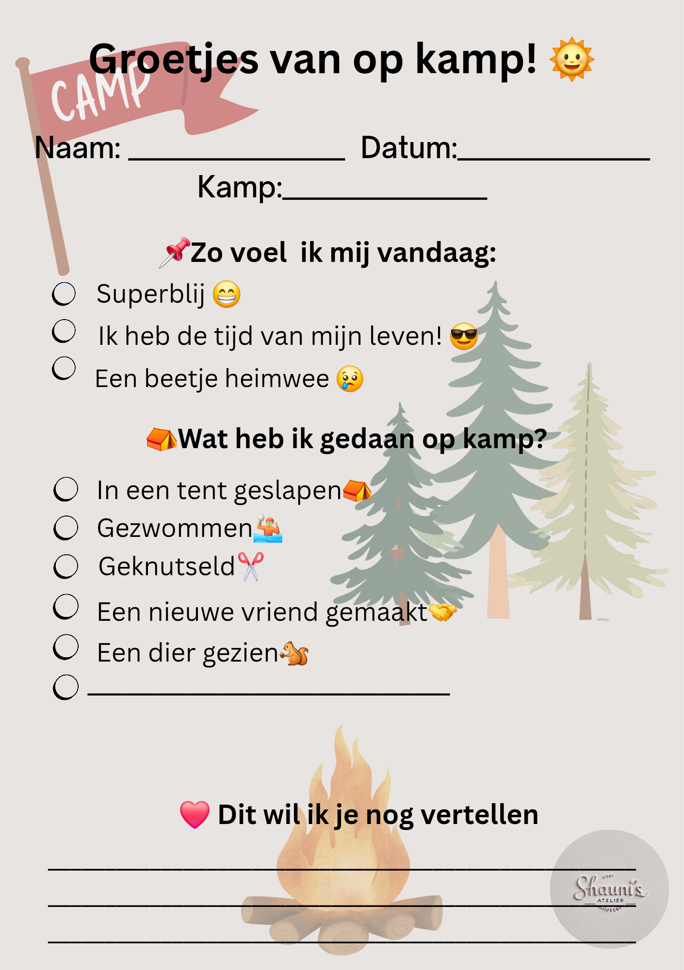 Kampkaartje - Fysiek of digitaal