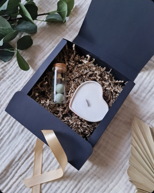 Geschenkset blossombs & kaars