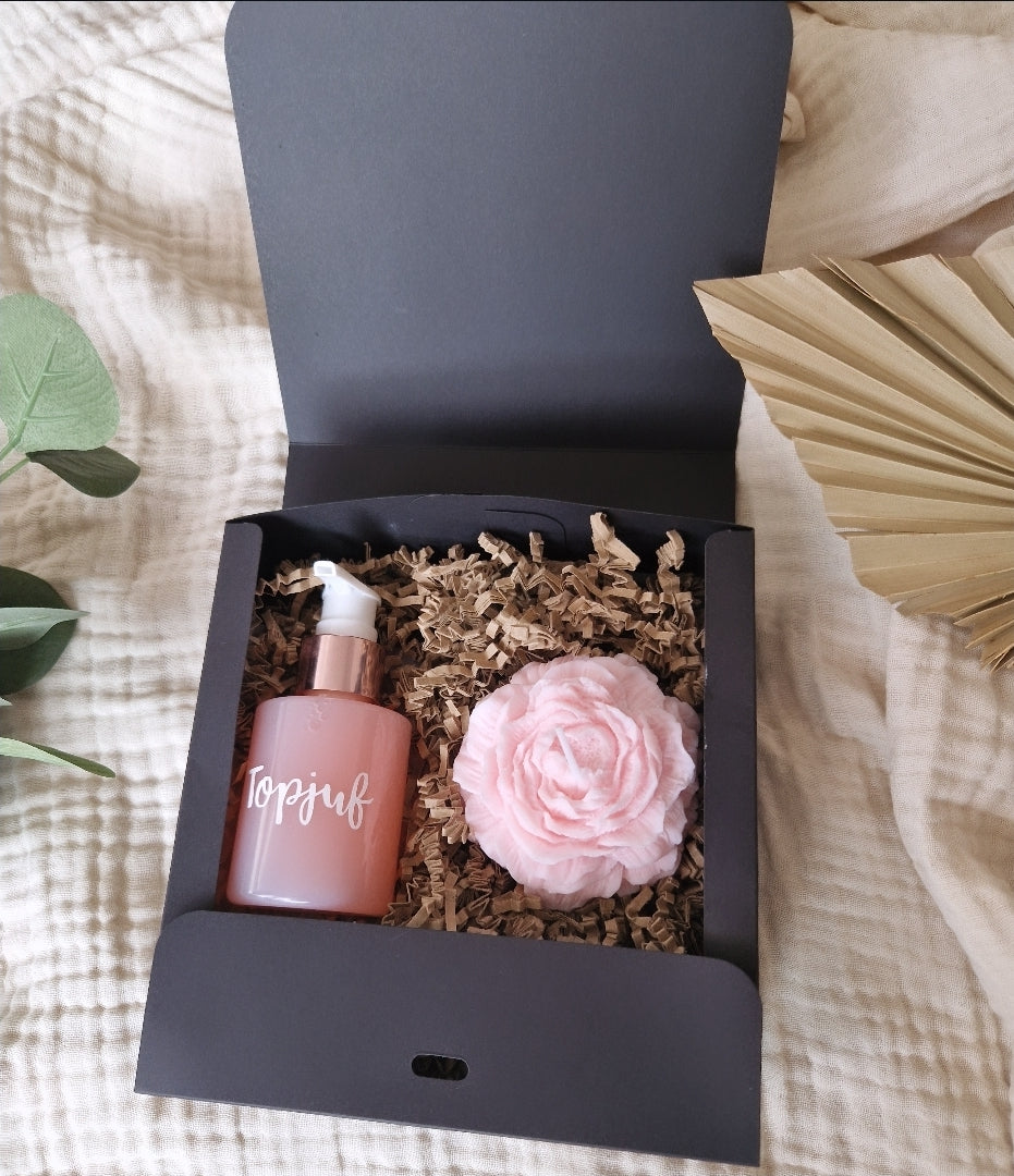 Geschenkset met handzeep en kaars