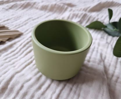 Groen keramieke bloempot