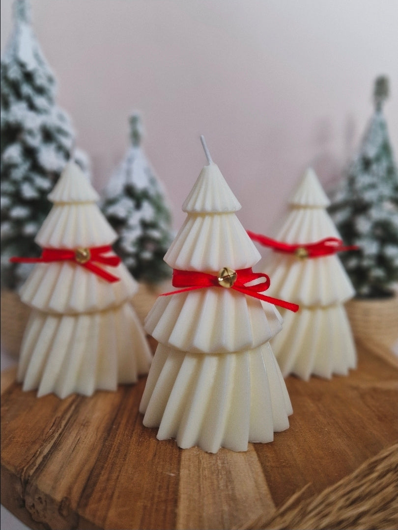 Grote sojawax kerstboom kaars