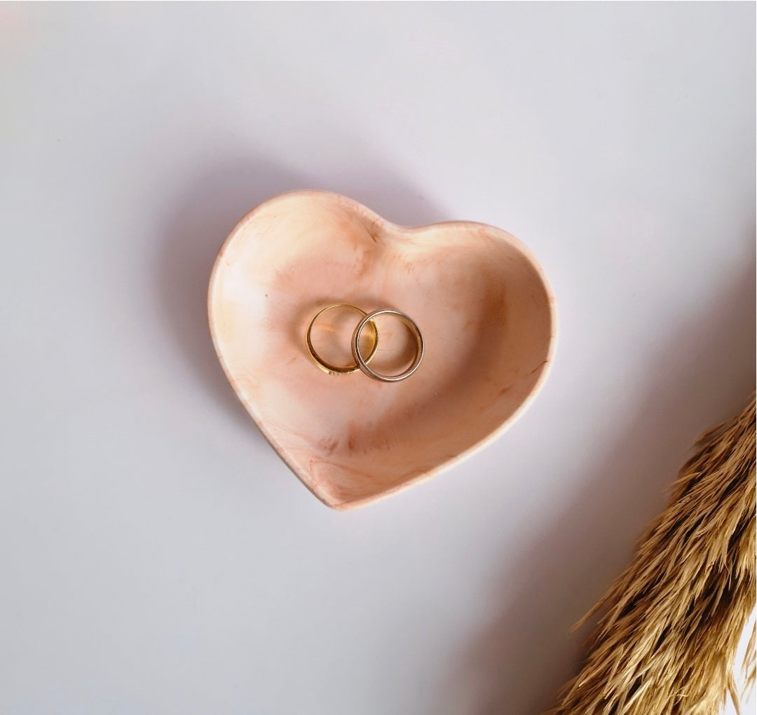 Terracotta marmer sieradenschaaltje