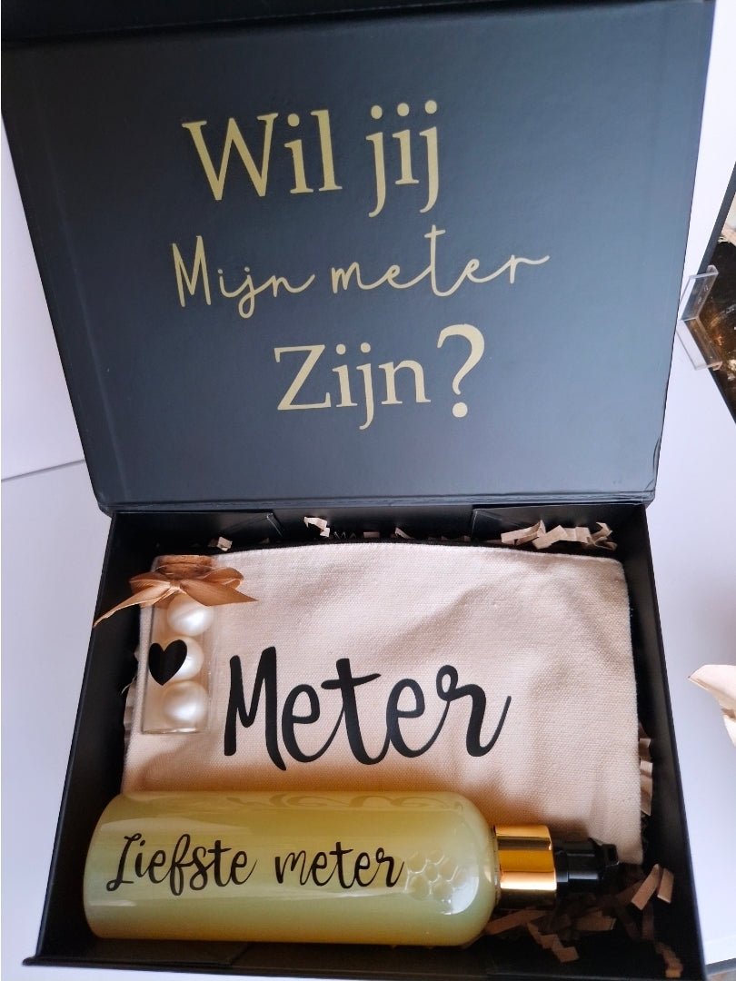 Geschenkset "wil jij mijn meter zijn"