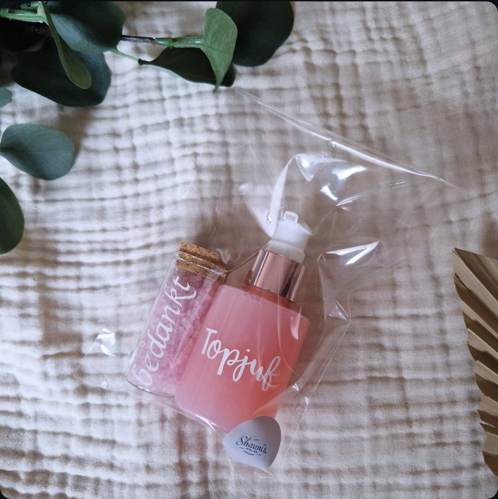 Bedanksetje met badzout en handzeep