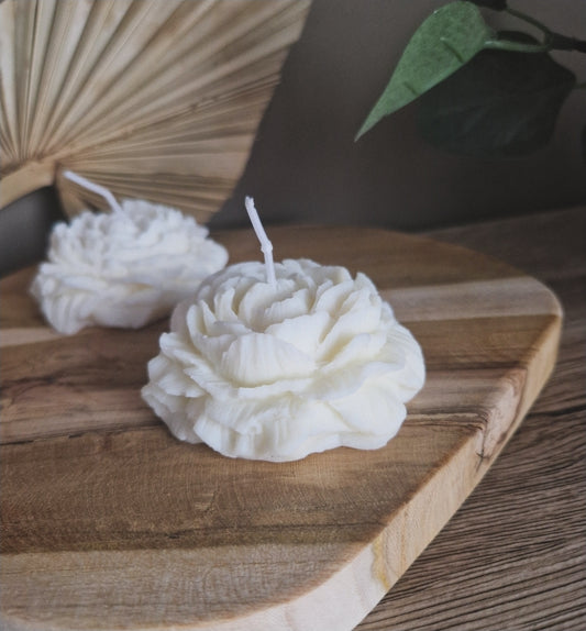 Peony bloemkaars