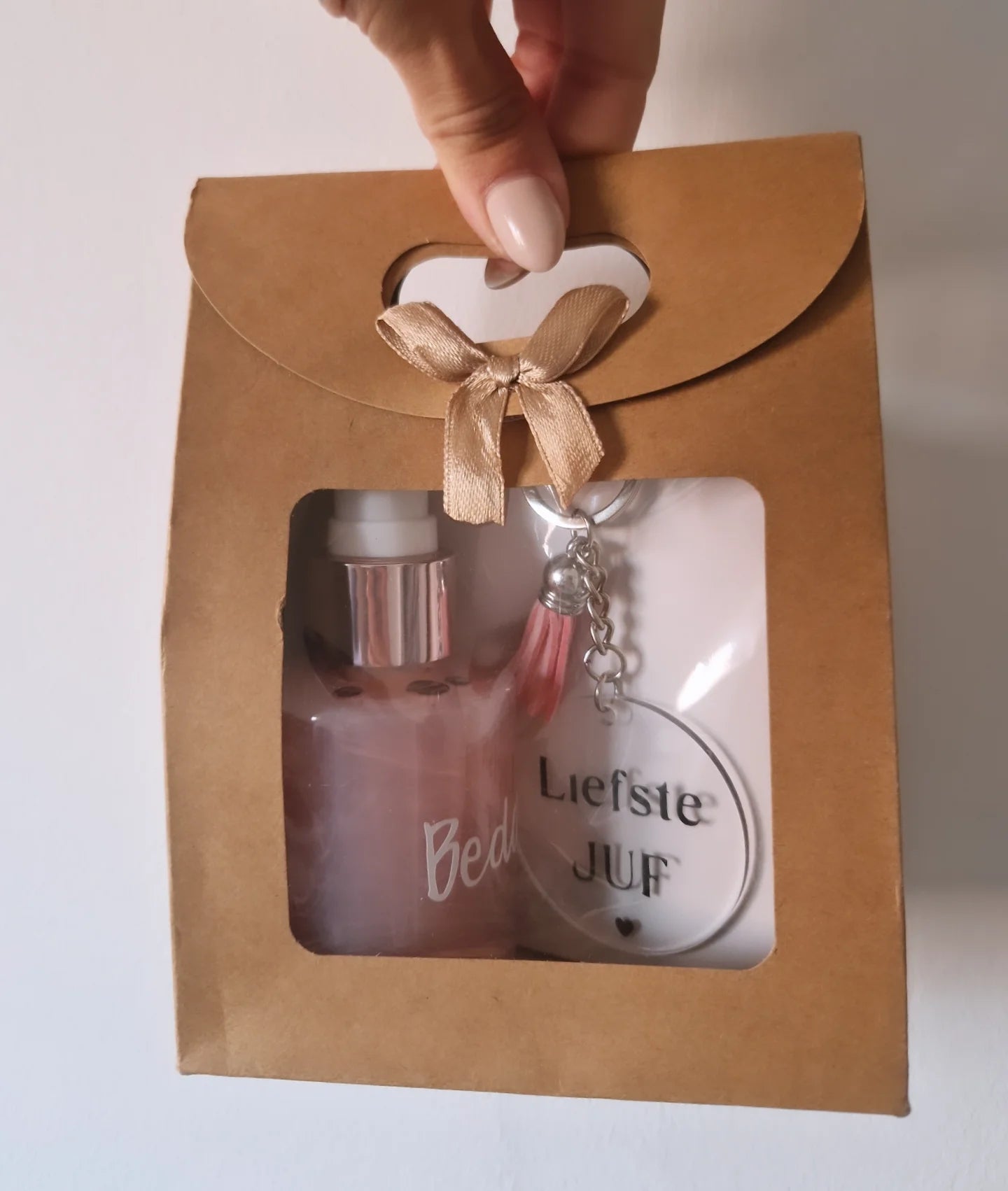 Mini geschenkset (zeeppompje met sleutelhanger)